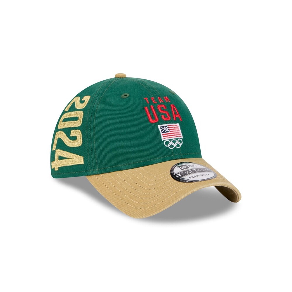 New Era Team USA Olympics Green 9TWENTY Adjustable Hat - One Size